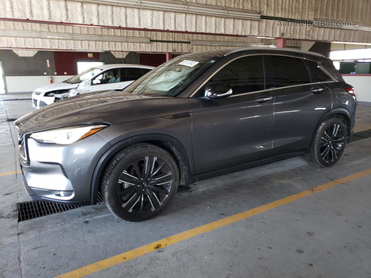 2021 Infiniti Qx50 Luxe Gray vin: 3PCAJ5BB8MF106426