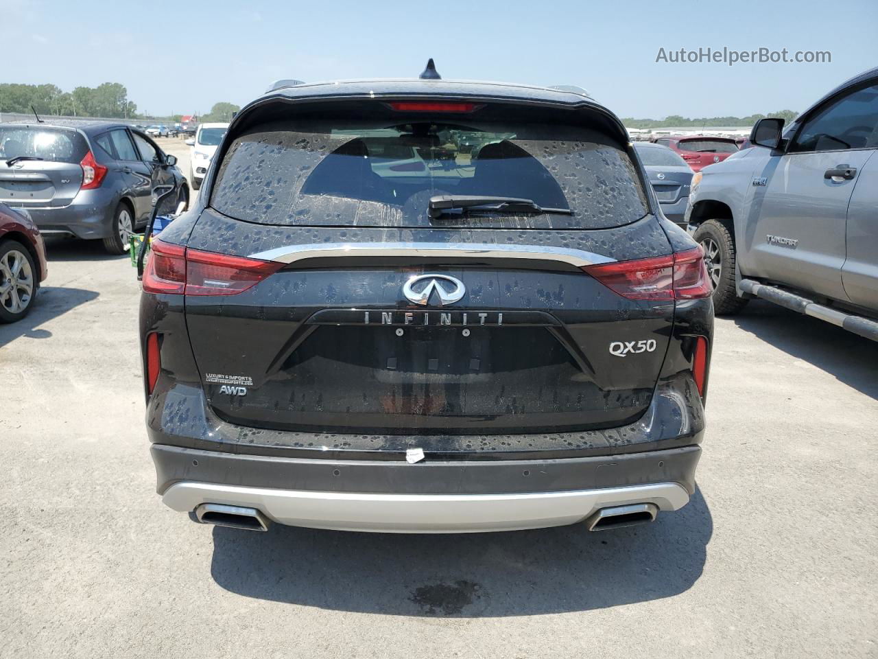 2021 Infiniti Qx50 Luxe Черный vin: 3PCAJ5BB8MF113117