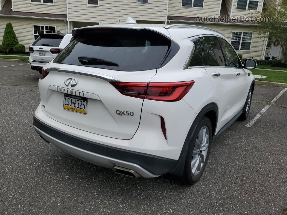 2021 Infiniti Qx50 Luxe White vin: 3PCAJ5BB8MF122111