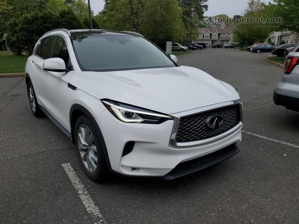 2021 Infiniti Qx50 Luxe White vin: 3PCAJ5BB8MF122111