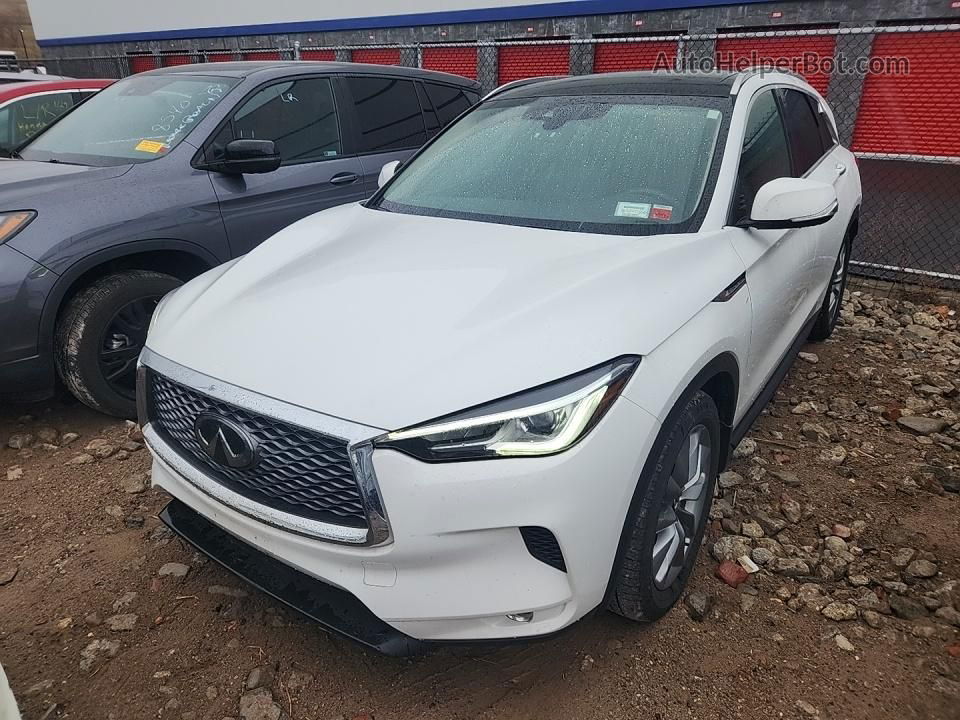 2021 Infiniti Qx50 Luxe White vin: 3PCAJ5BB9MF105348