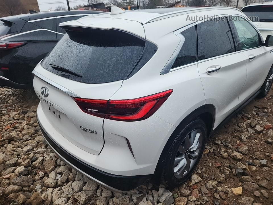 2021 Infiniti Qx50 Luxe White vin: 3PCAJ5BB9MF105348