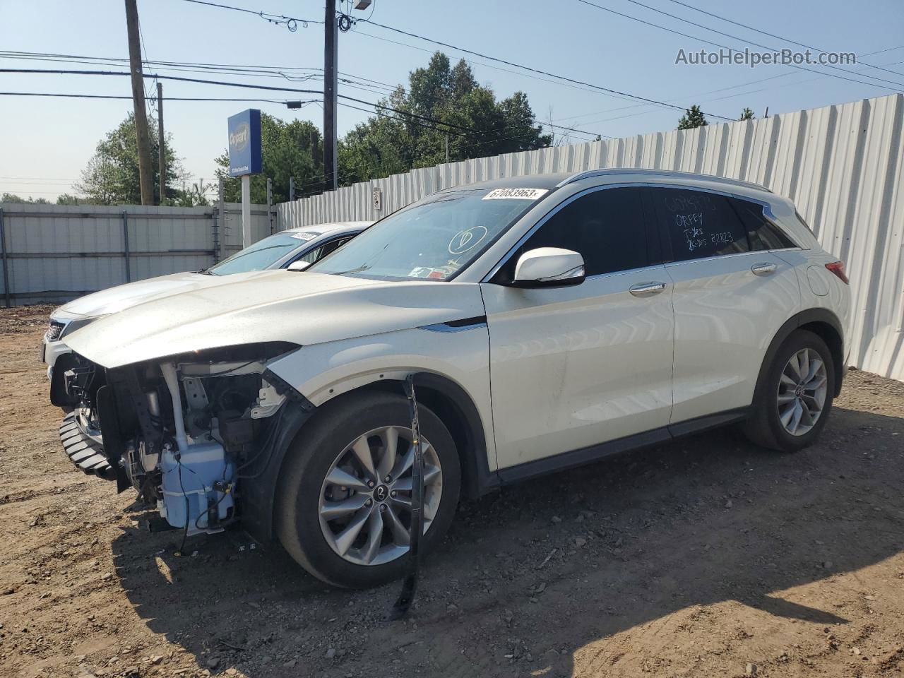 2021 Infiniti Qx50 Luxe Белый vin: 3PCAJ5BB9MF109268