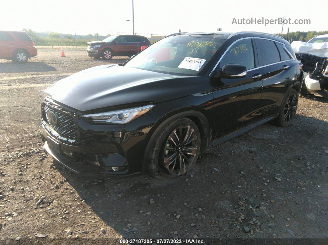 2021 Infiniti Qx50 Luxe Черный vin: 3PCAJ5BB9MF114177