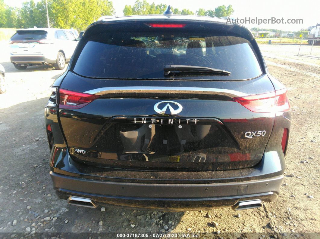 2021 Infiniti Qx50 Luxe Черный vin: 3PCAJ5BB9MF114177