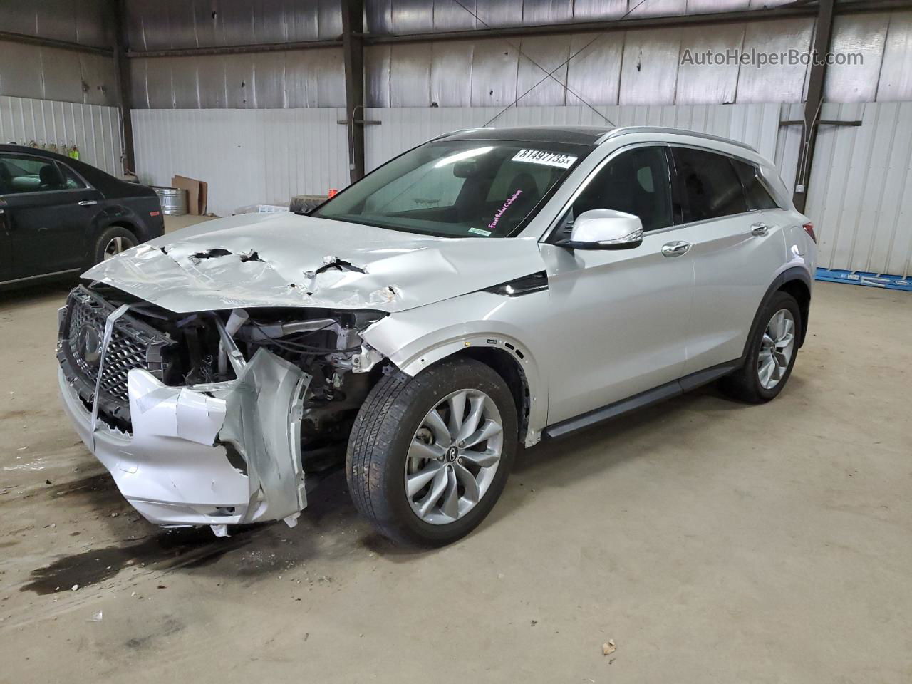 2021 Infiniti Qx50 Luxe Silver vin: 3PCAJ5BB9MF123056