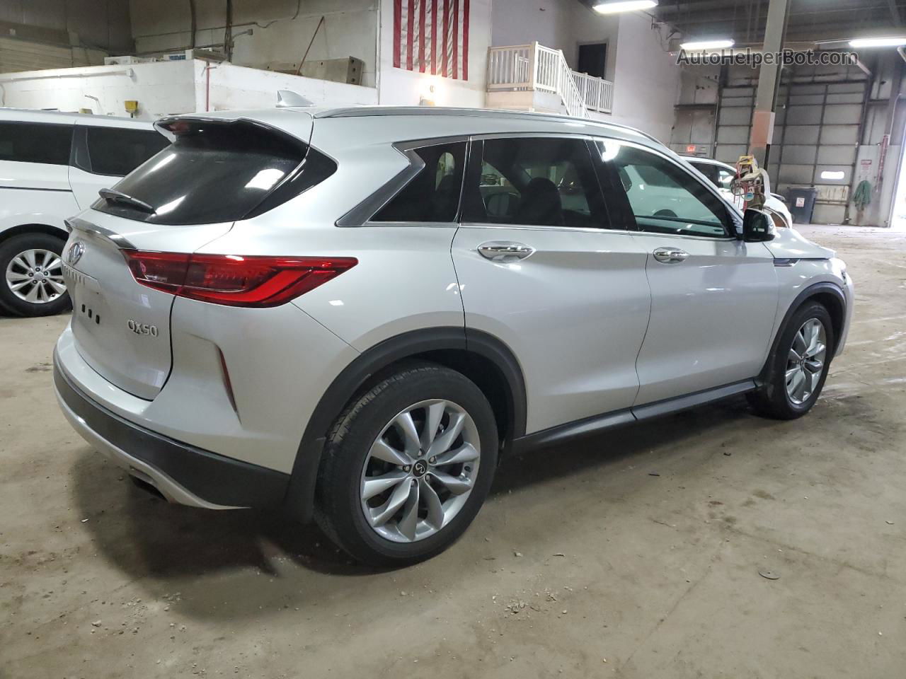 2021 Infiniti Qx50 Luxe Silver vin: 3PCAJ5BB9MF123056