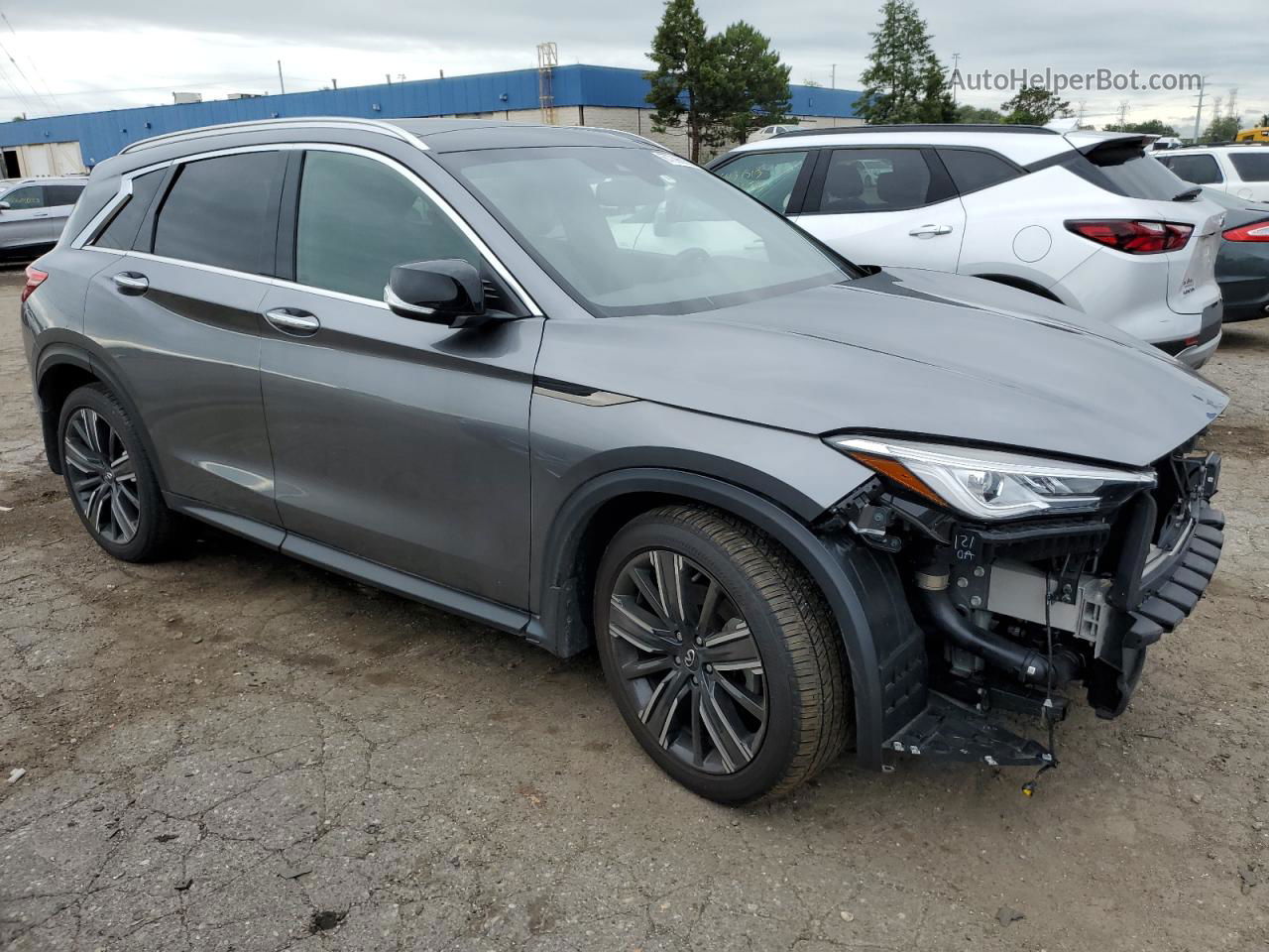 2021 Infiniti Qx50 Luxe Gray vin: 3PCAJ5BB9MF125177