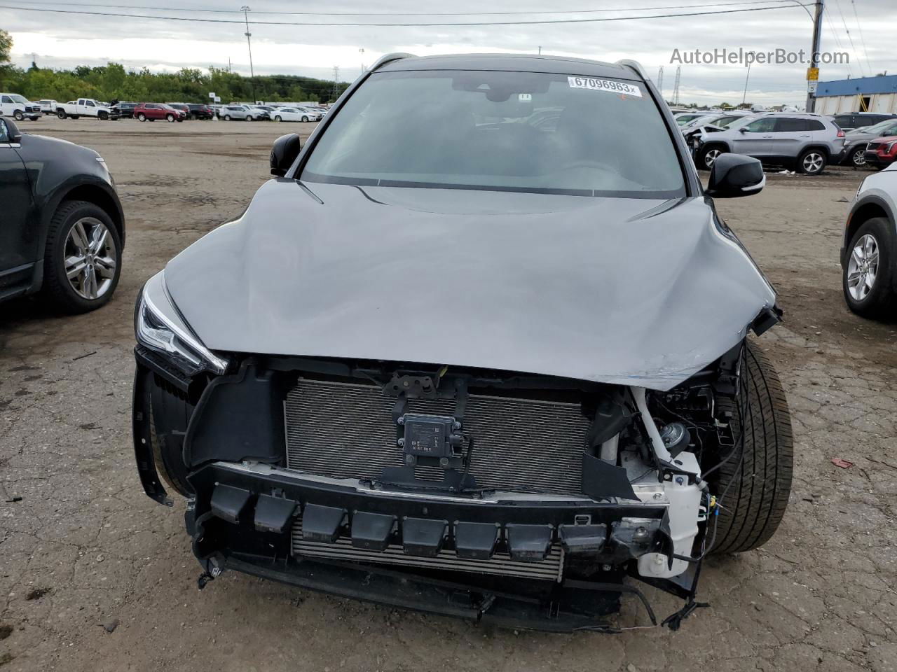 2021 Infiniti Qx50 Luxe Gray vin: 3PCAJ5BB9MF125177