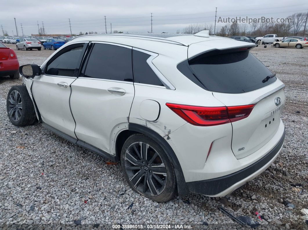 2021 Infiniti Qx50 Luxe Awd White vin: 3PCAJ5BBXMF102099