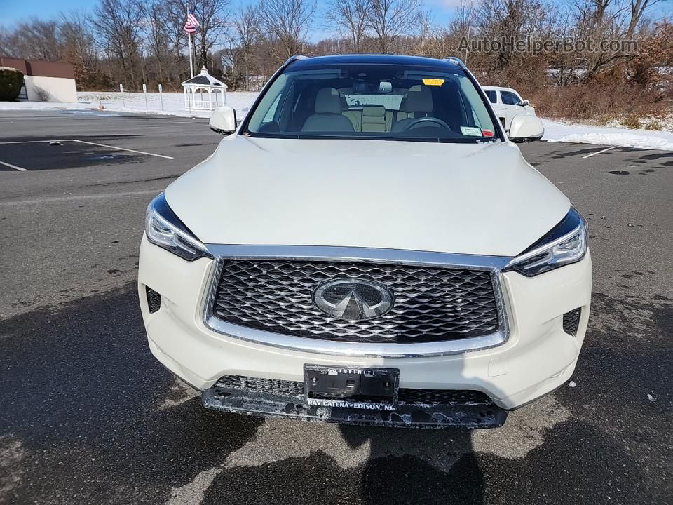 2021 Infiniti Qx50 Luxe White vin: 3PCAJ5BBXMF110879