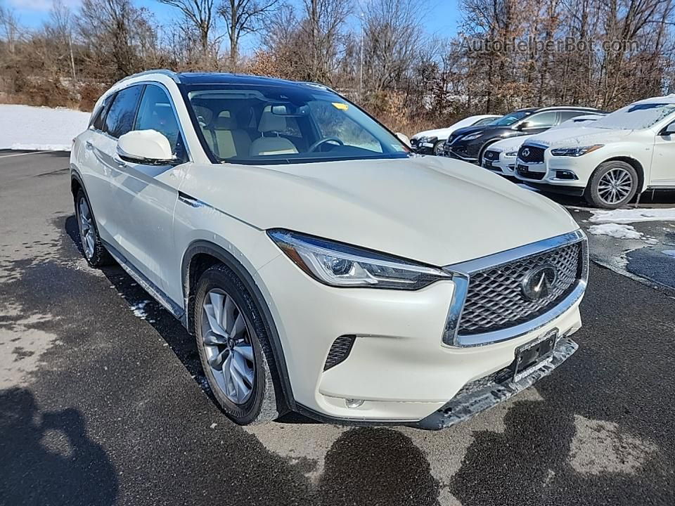 2021 Infiniti Qx50 Luxe White vin: 3PCAJ5BBXMF110879