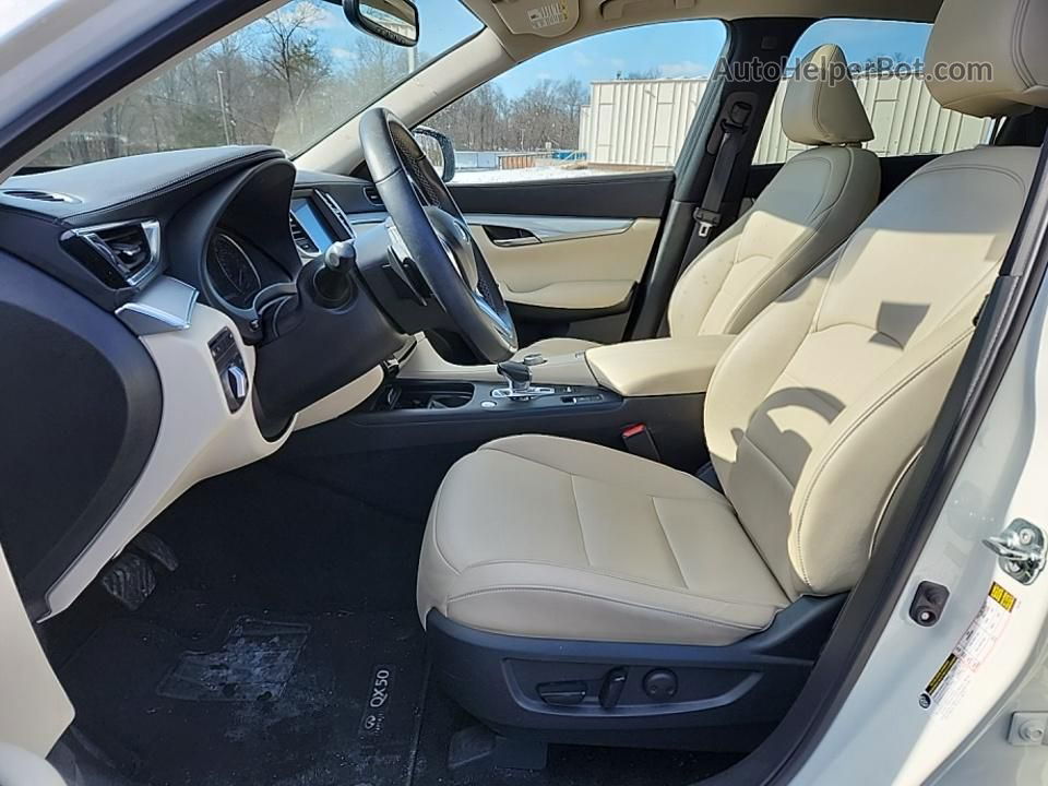 2021 Infiniti Qx50 Luxe White vin: 3PCAJ5BBXMF110879