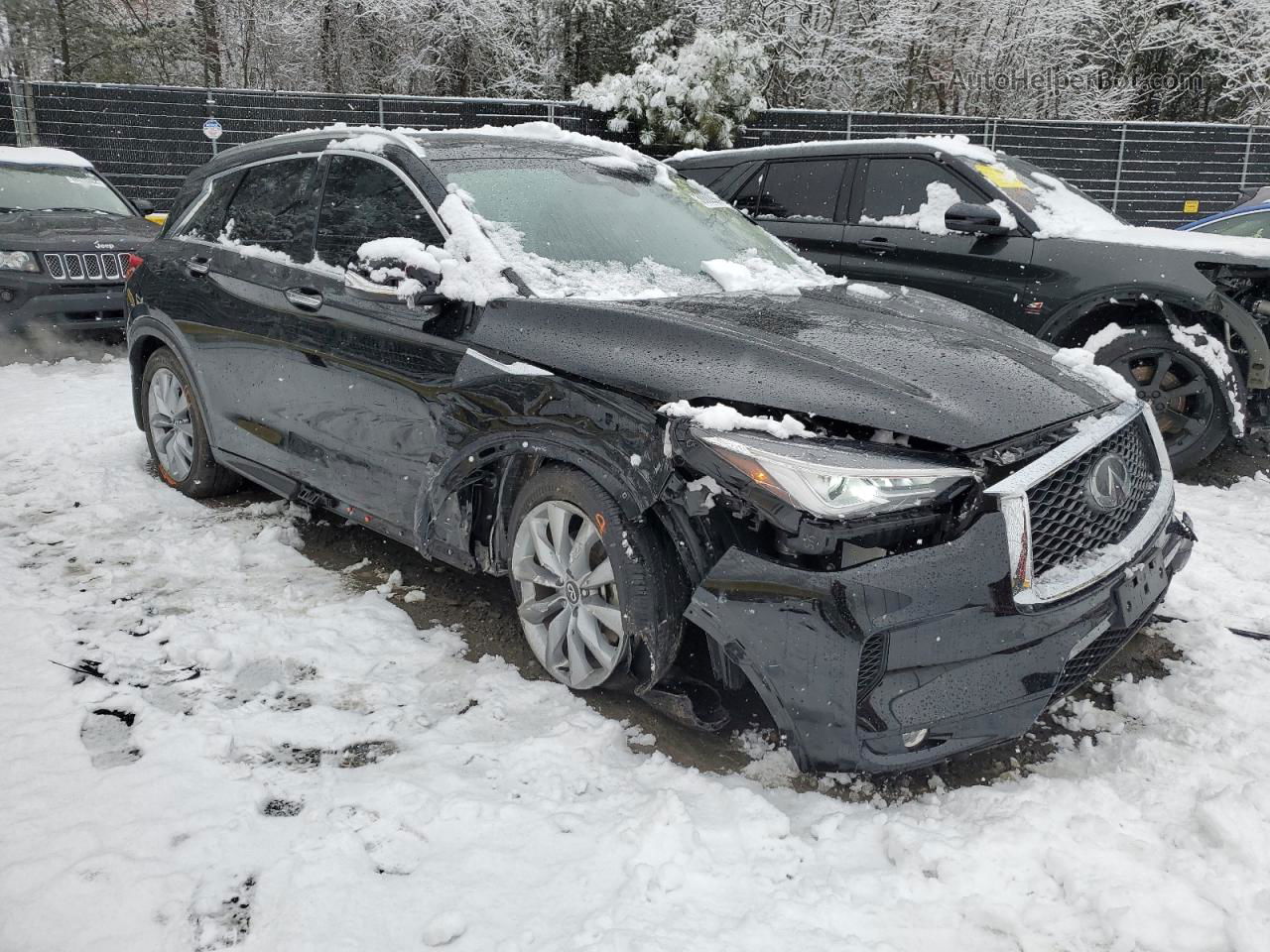 2021 Infiniti Qx50 Luxe Черный vin: 3PCAJ5BBXMF115256