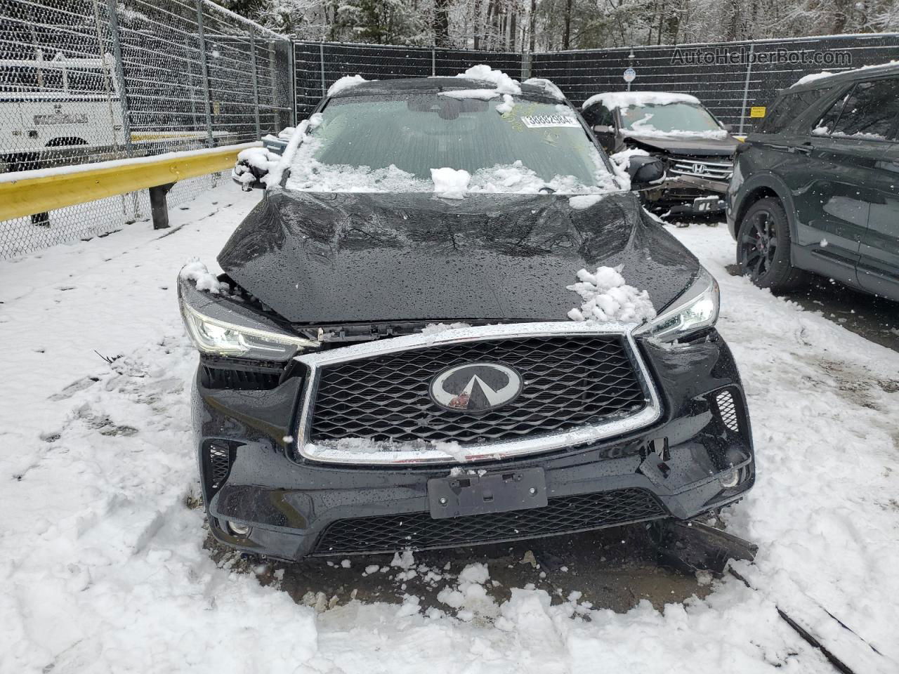 2021 Infiniti Qx50 Luxe Черный vin: 3PCAJ5BBXMF115256