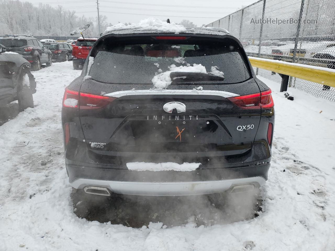 2021 Infiniti Qx50 Luxe Черный vin: 3PCAJ5BBXMF115256