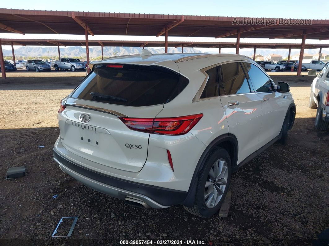 2021 Infiniti Qx50 Luxe Awd White vin: 3PCAJ5BBXMF120411