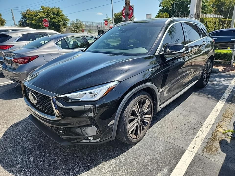 2021 Infiniti Qx50 Luxe Black vin: 3PCAJ5BBXMF120943