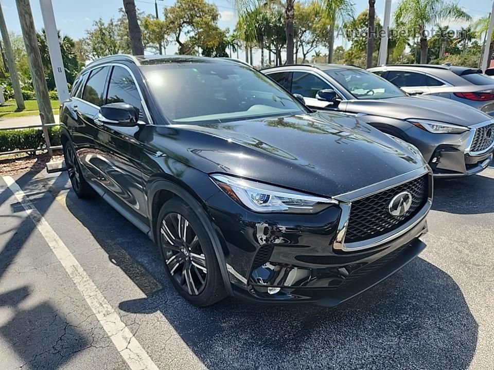 2021 Infiniti Qx50 Luxe Black vin: 3PCAJ5BBXMF120943