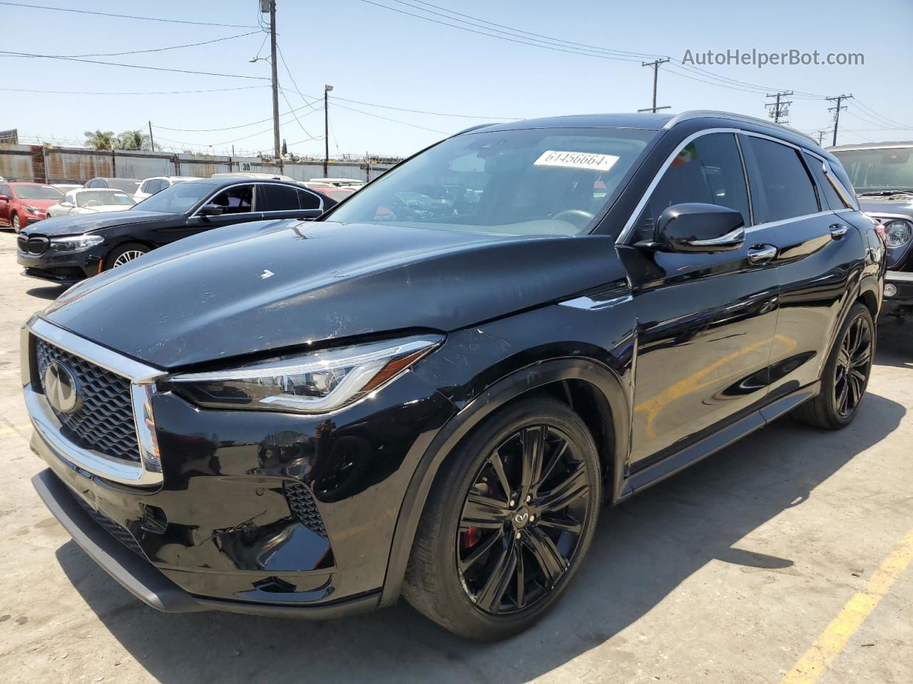 2021 Infiniti Qx50 Essential Black vin: 3PCAJ5CA1MF122456