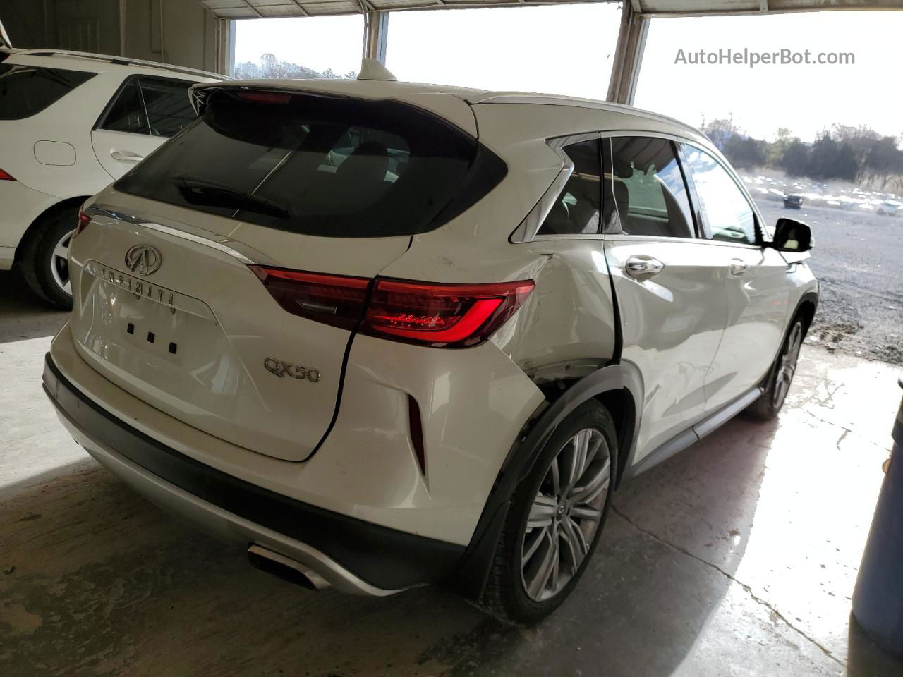 2021 Infiniti Qx50 Essential White vin: 3PCAJ5CA5MF111489