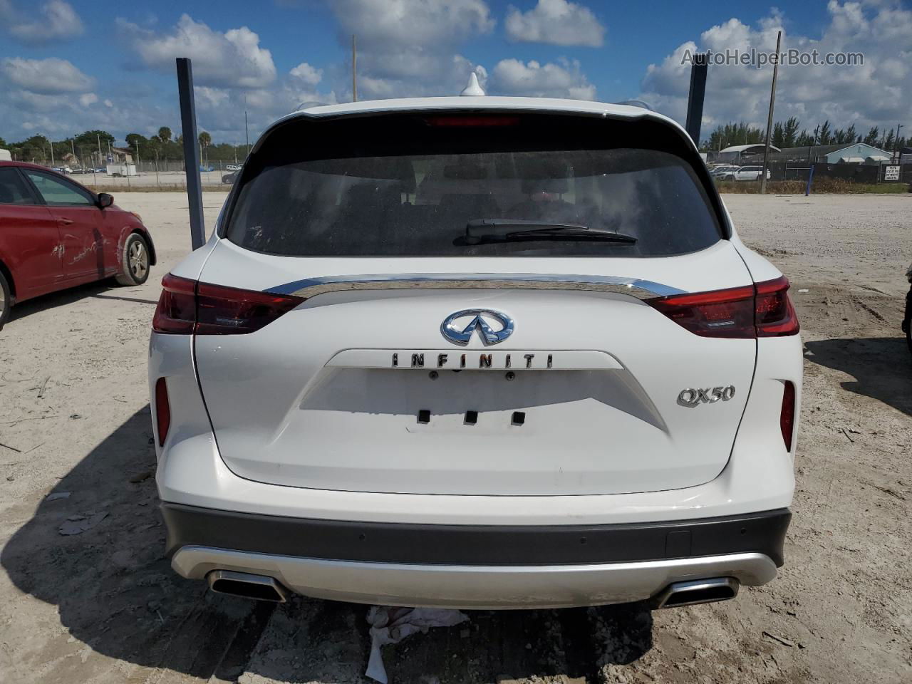 2021 Infiniti Qx50 Essential White vin: 3PCAJ5CA8MF111423