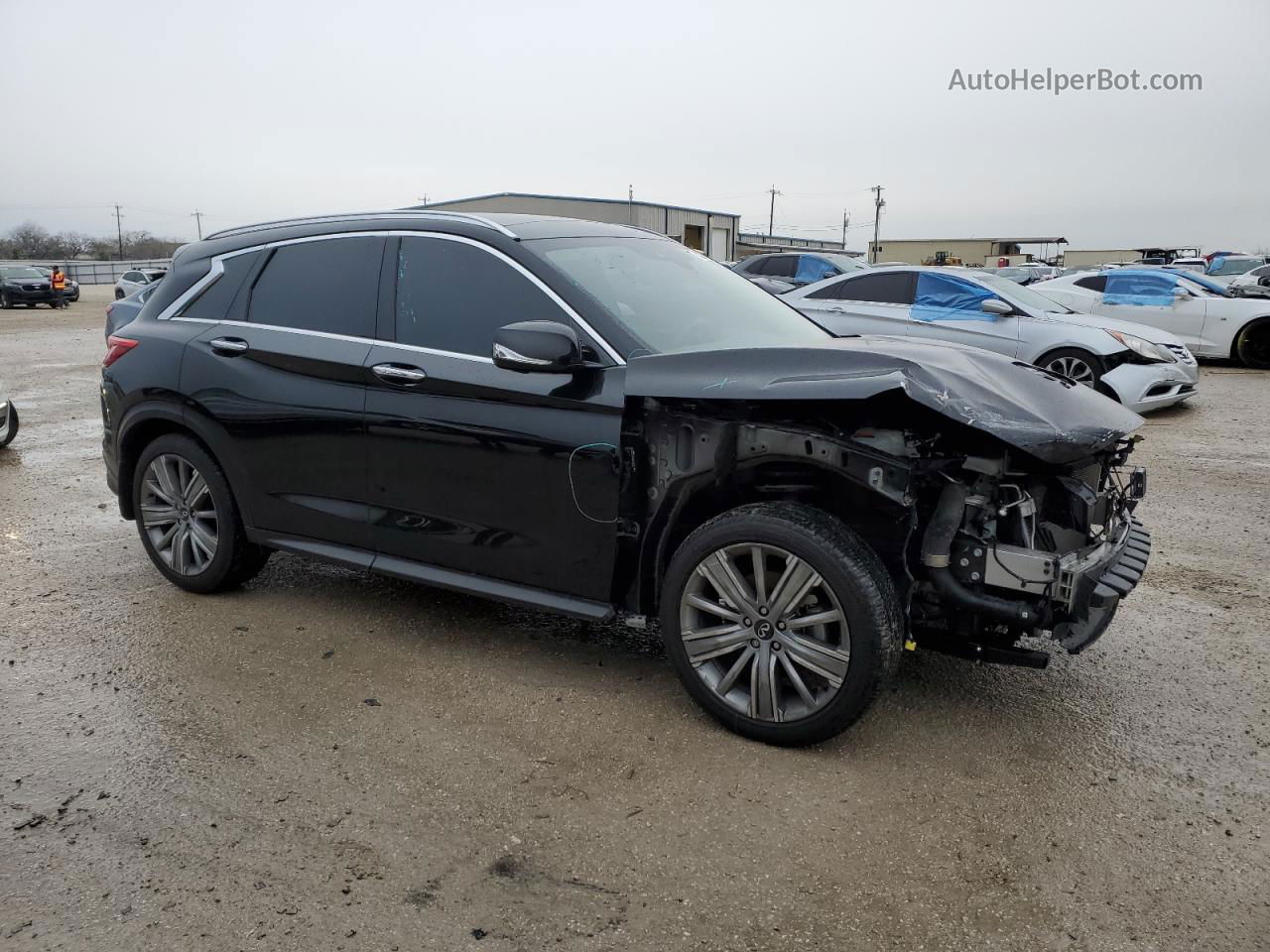 2021 Infiniti Qx50 Essential Black vin: 3PCAJ5CA8MF120994