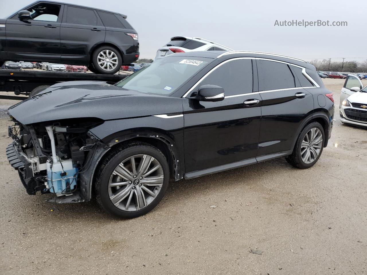 2021 Infiniti Qx50 Essential Black vin: 3PCAJ5CA8MF120994