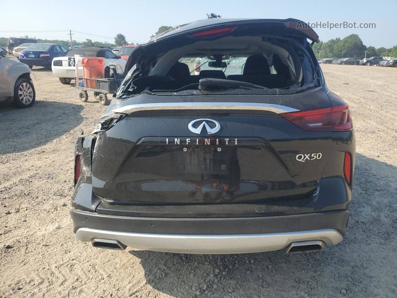 2021 Infiniti Qx50 Essential Black vin: 3PCAJ5CAXMF106062