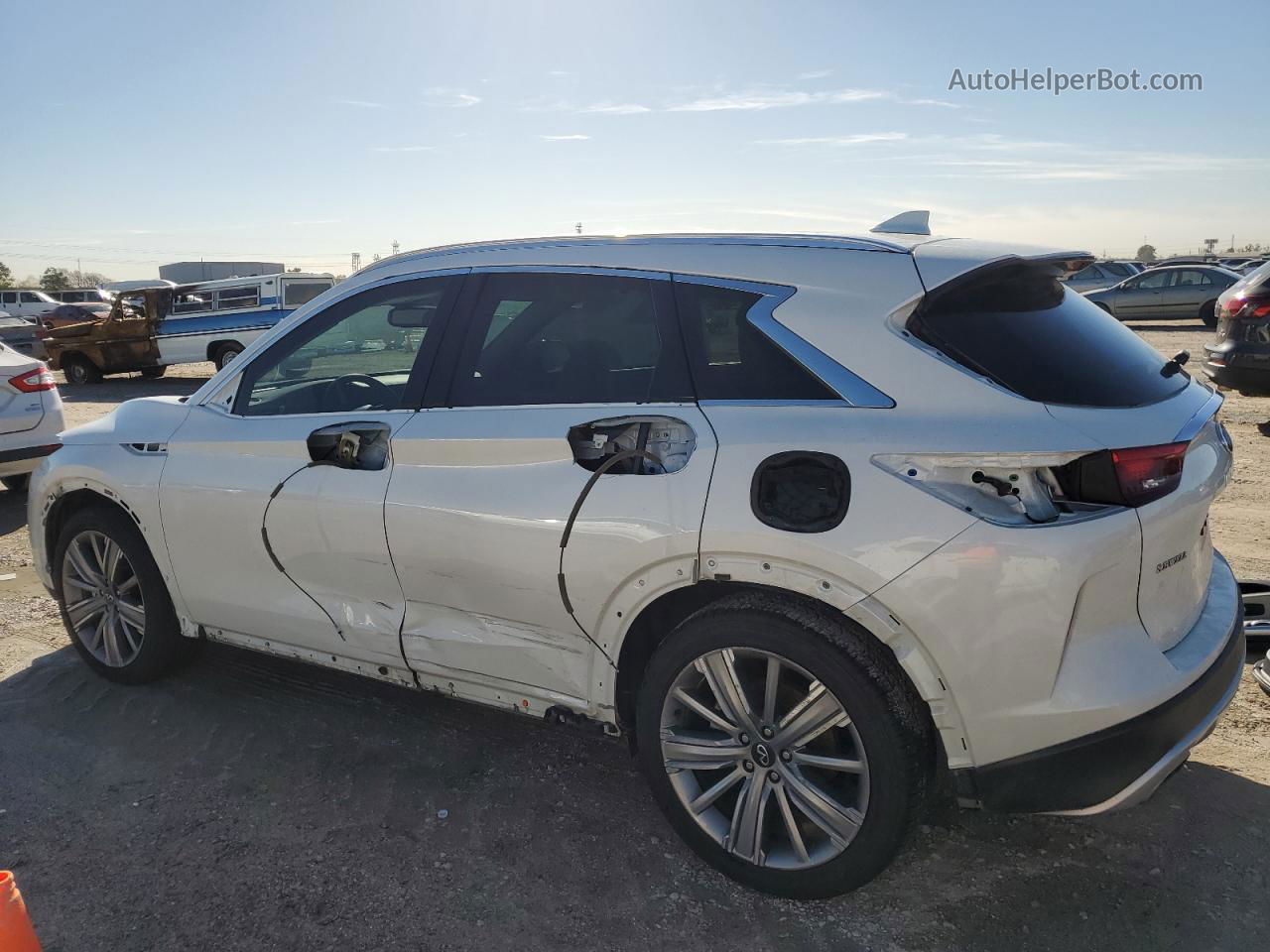 2021 Infiniti Qx50 Essential White vin: 3PCAJ5CAXMF125128