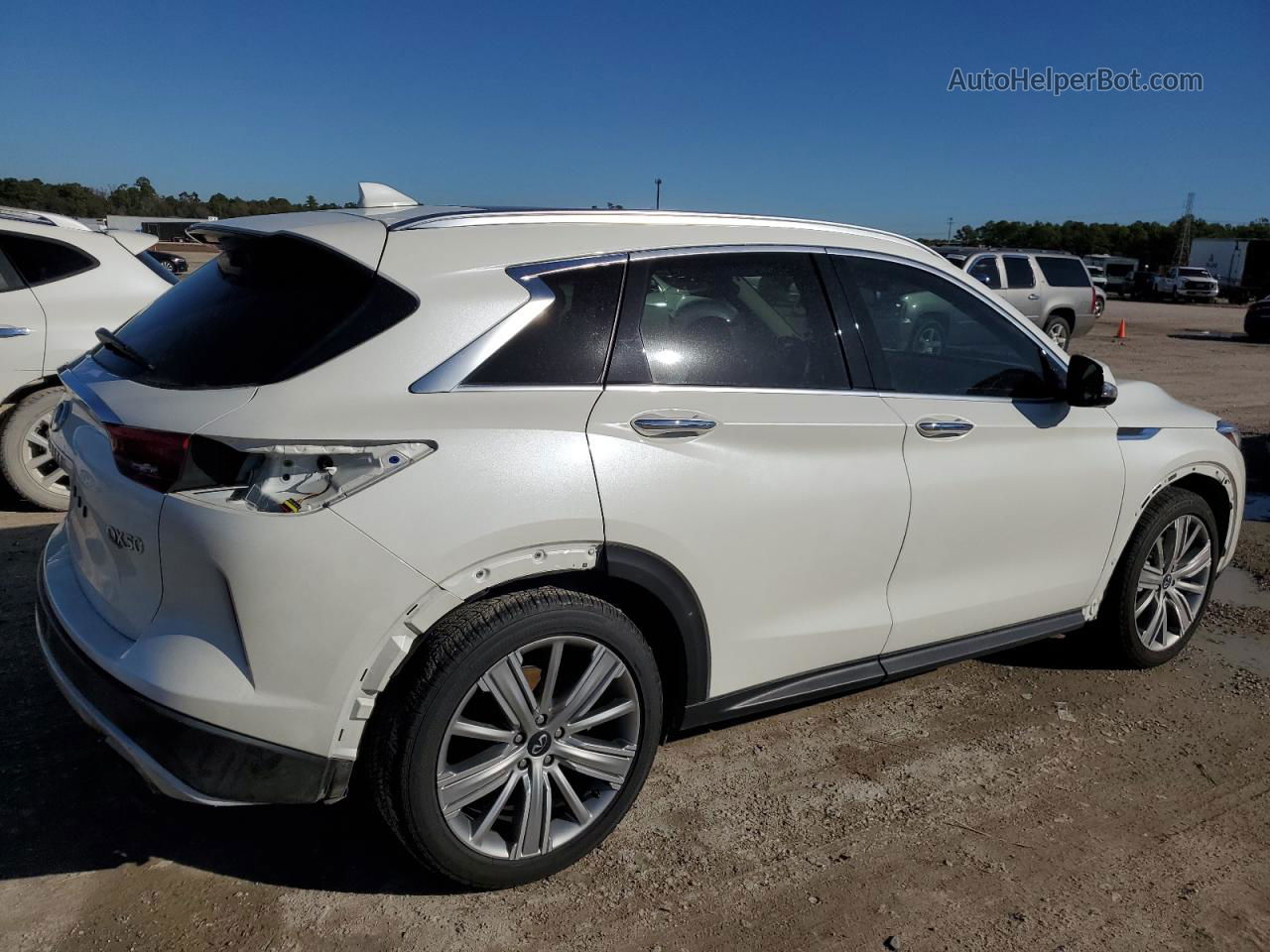 2021 Infiniti Qx50 Essential White vin: 3PCAJ5CAXMF125128