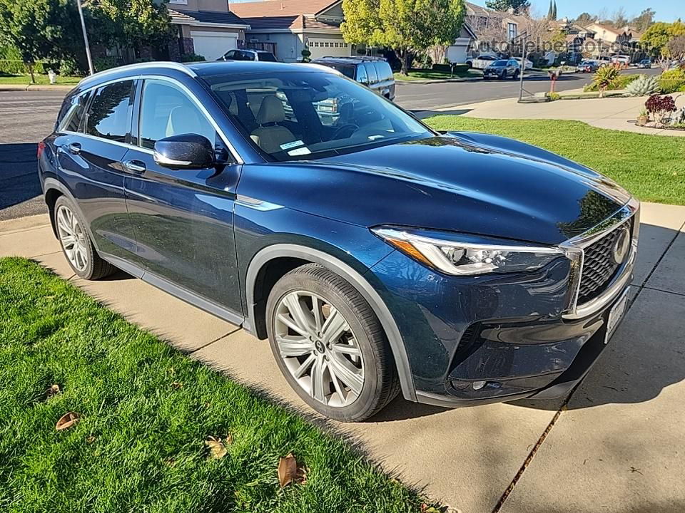 2021 Infiniti Qx50 Essential Blue vin: 3PCAJ5CB0MF104295