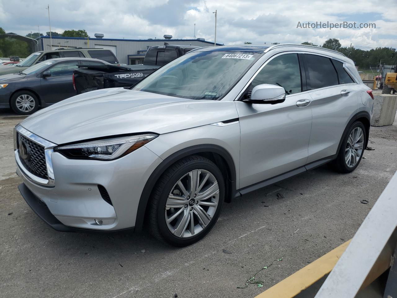 2021 Infiniti Qx50 Essential Silver vin: 3PCAJ5CB1MF101678