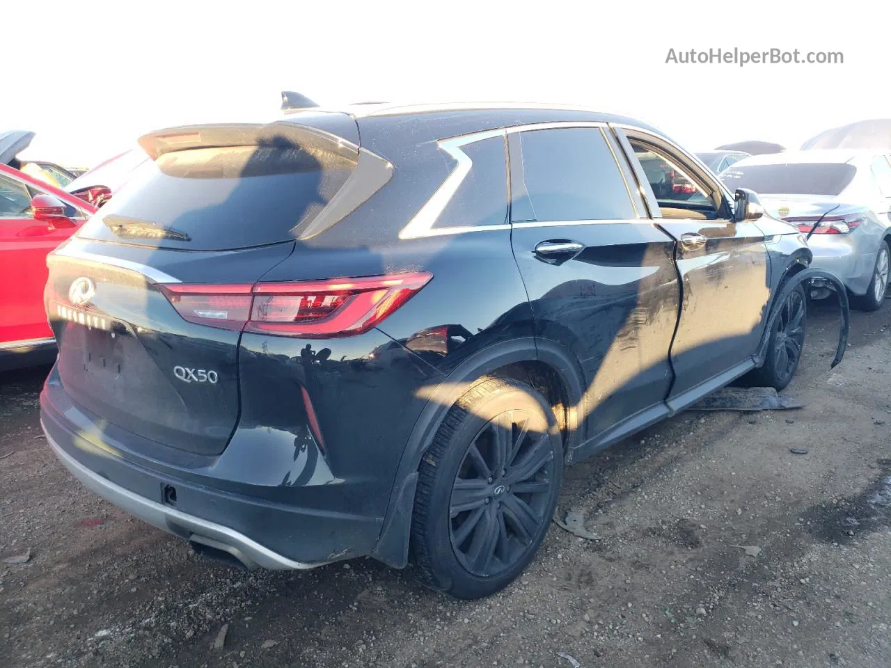 2021 Infiniti Qx50 Essential Black vin: 3PCAJ5CB4MF120855