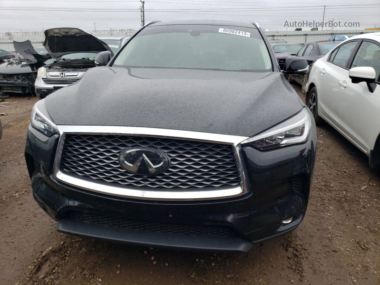 2021 Infiniti Qx50 Essential Черный vin: 3PCAJ5CB6MF117245