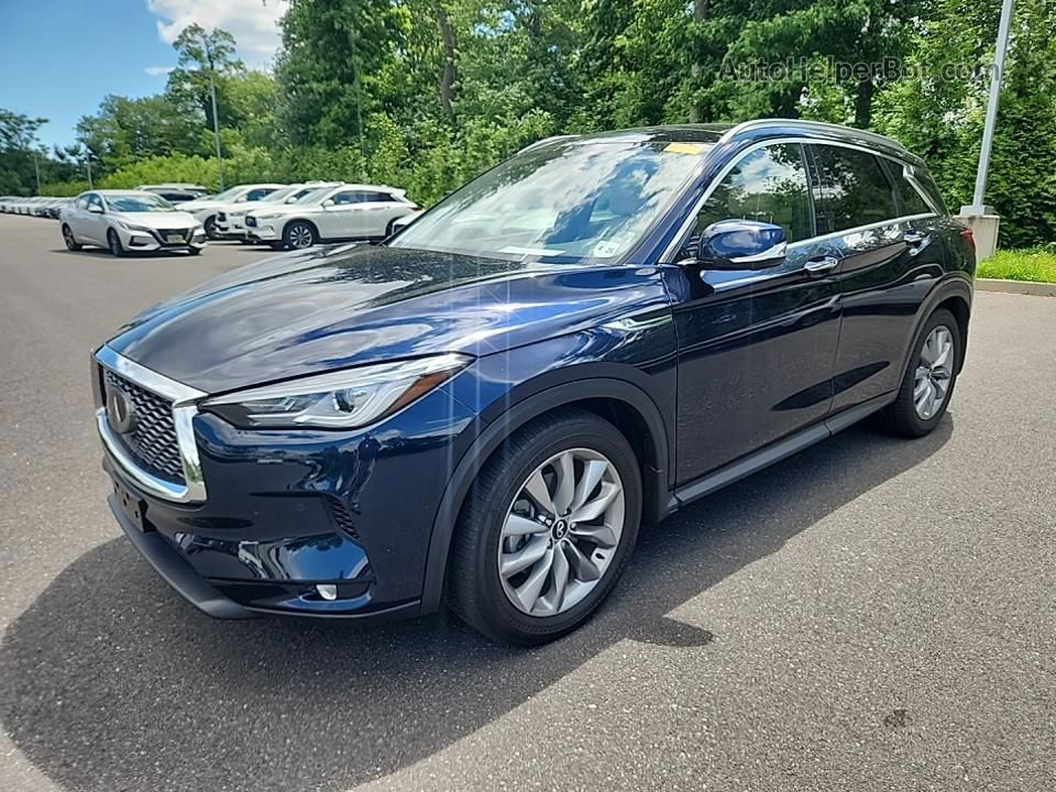 2021 Infiniti Qx50 Essential Синий vin: 3PCAJ5CB7MF103340