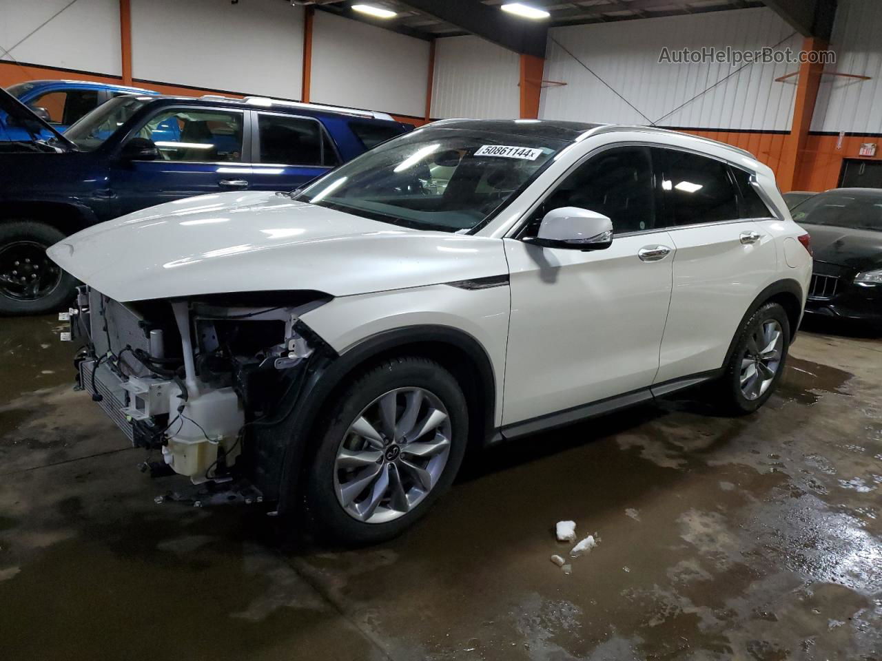 2021 Infiniti Qx50 Essential White vin: 3PCAJ5CB7MF124558