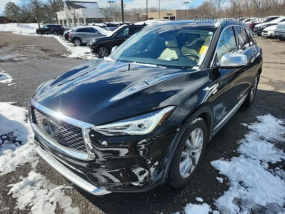 2021 Infiniti Qx50 Essential Black vin: 3PCAJ5CB8MF109180