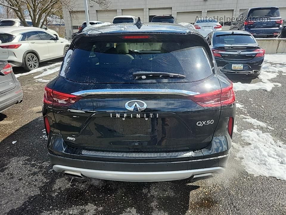 2021 Infiniti Qx50 Essential Black vin: 3PCAJ5CB8MF109180