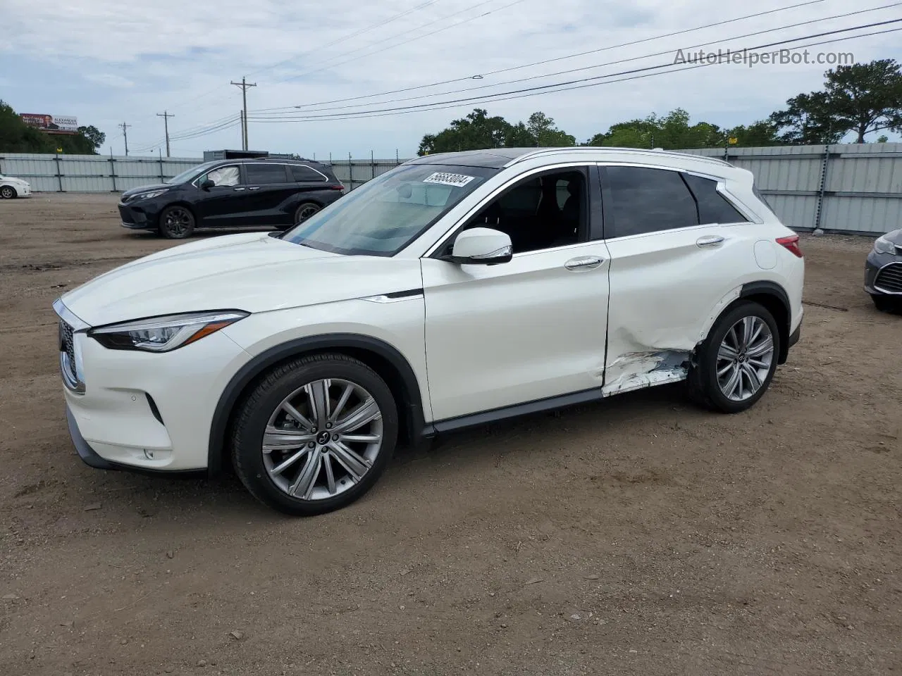 2021 Infiniti Qx50 Essential White vin: 3PCAJ5CB8MF112158