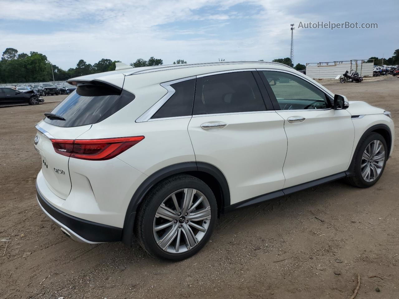 2021 Infiniti Qx50 Essential White vin: 3PCAJ5CB8MF112158