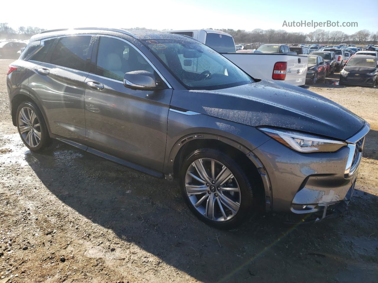 2021 Infiniti Qx50 Essential Gray vin: 3PCAJ5CB9MF121239