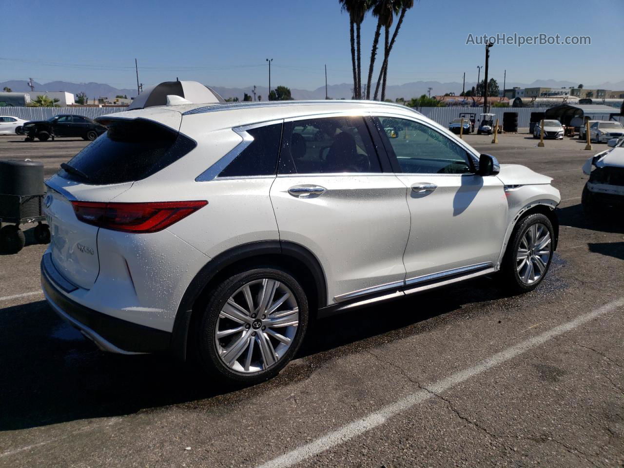 2021 Infiniti Qx50 Essential White vin: 3PCAJ5CBXMF113604