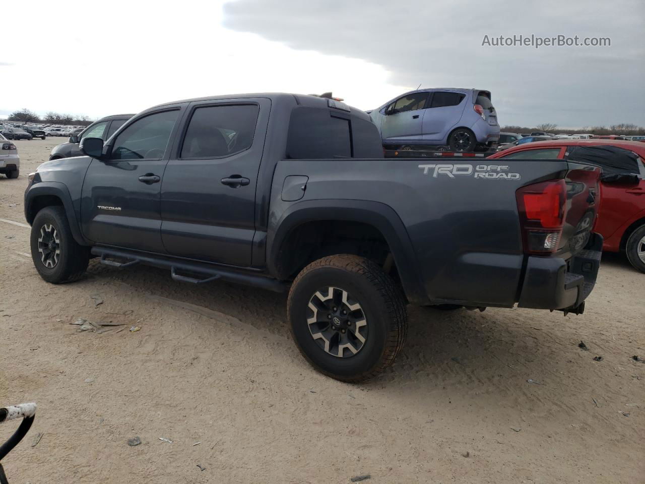 2019 Toyota Tacoma Double Cab Gray vin: 3TMAZ5CN0KM084383