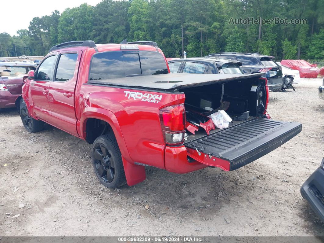 2019 Toyota Tacoma Sr5 V6 Red vin: 3TMAZ5CN0KM093536