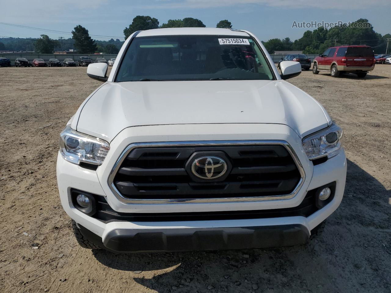 2019 Toyota Tacoma Double Cab White vin: 3TMAZ5CN0KM102686