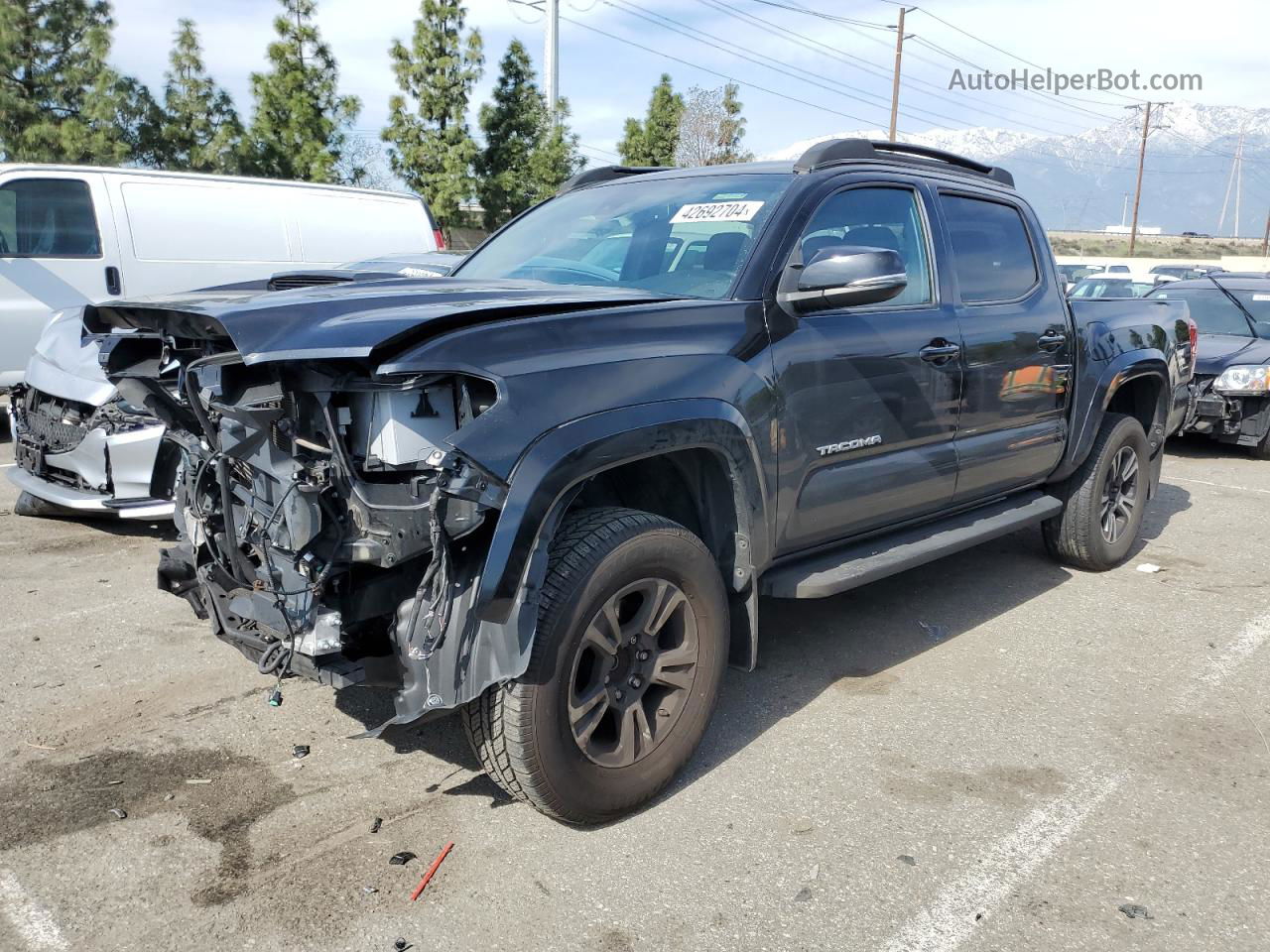 2019 Toyota Tacoma Double Cab Black vin: 3TMAZ5CN0KM113929