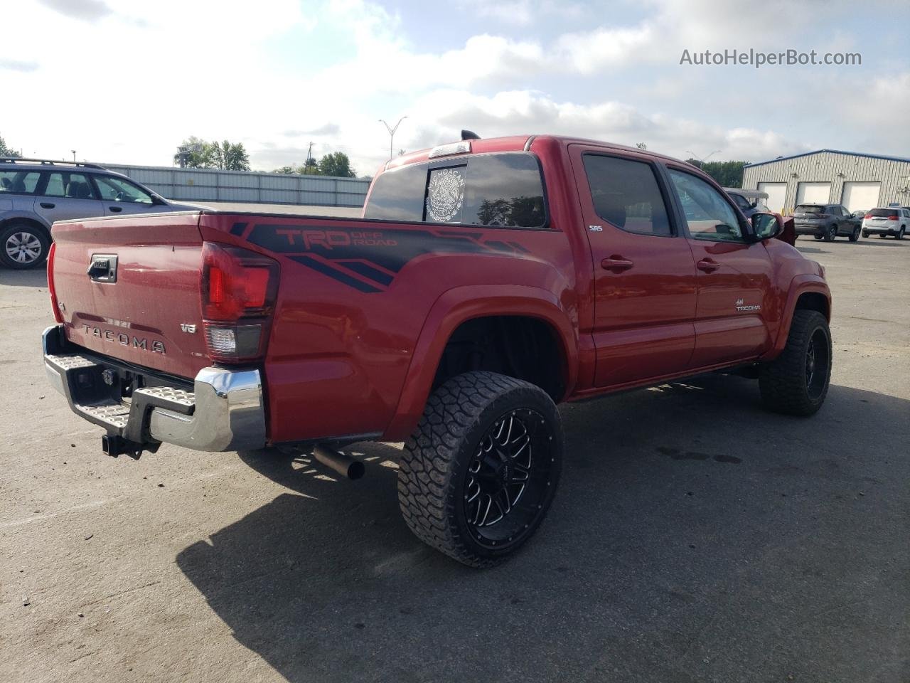 2020 Toyota Tacoma Double Cab Red vin: 3TMAZ5CN0LM124947
