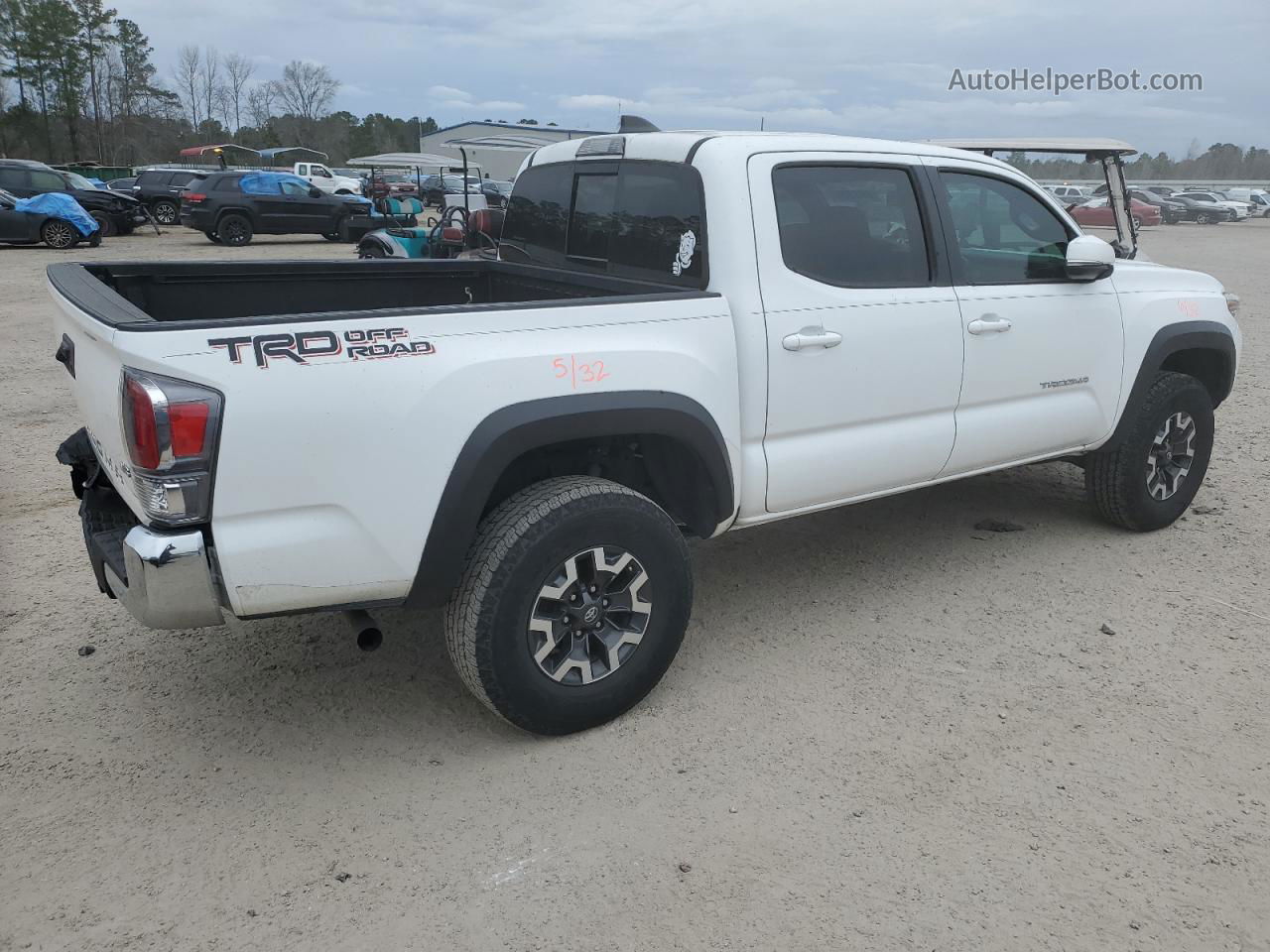 2020 Toyota Tacoma Double Cab White vin: 3TMAZ5CN0LM129842