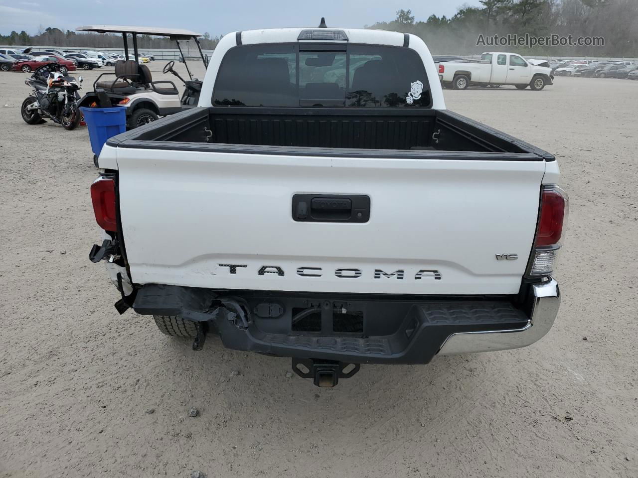 2020 Toyota Tacoma Double Cab White vin: 3TMAZ5CN0LM129842